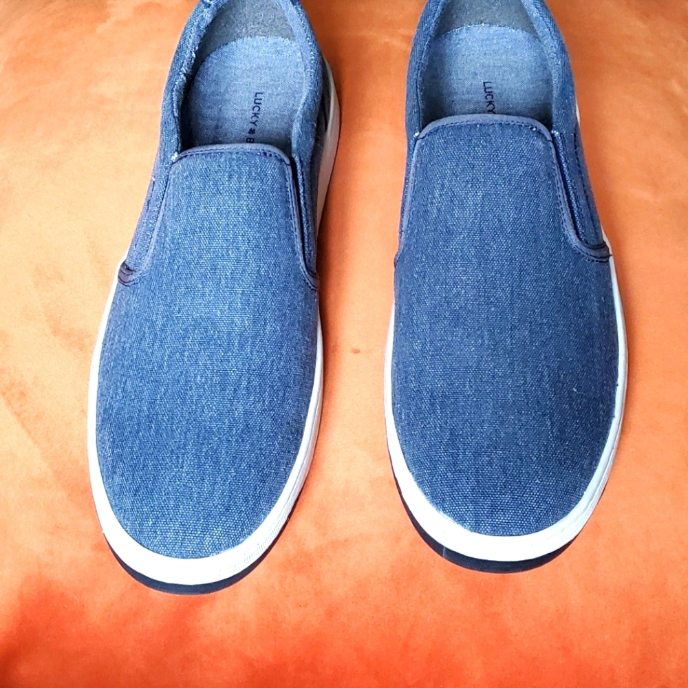 Lucky Brand Washed Canvas Slip Ons